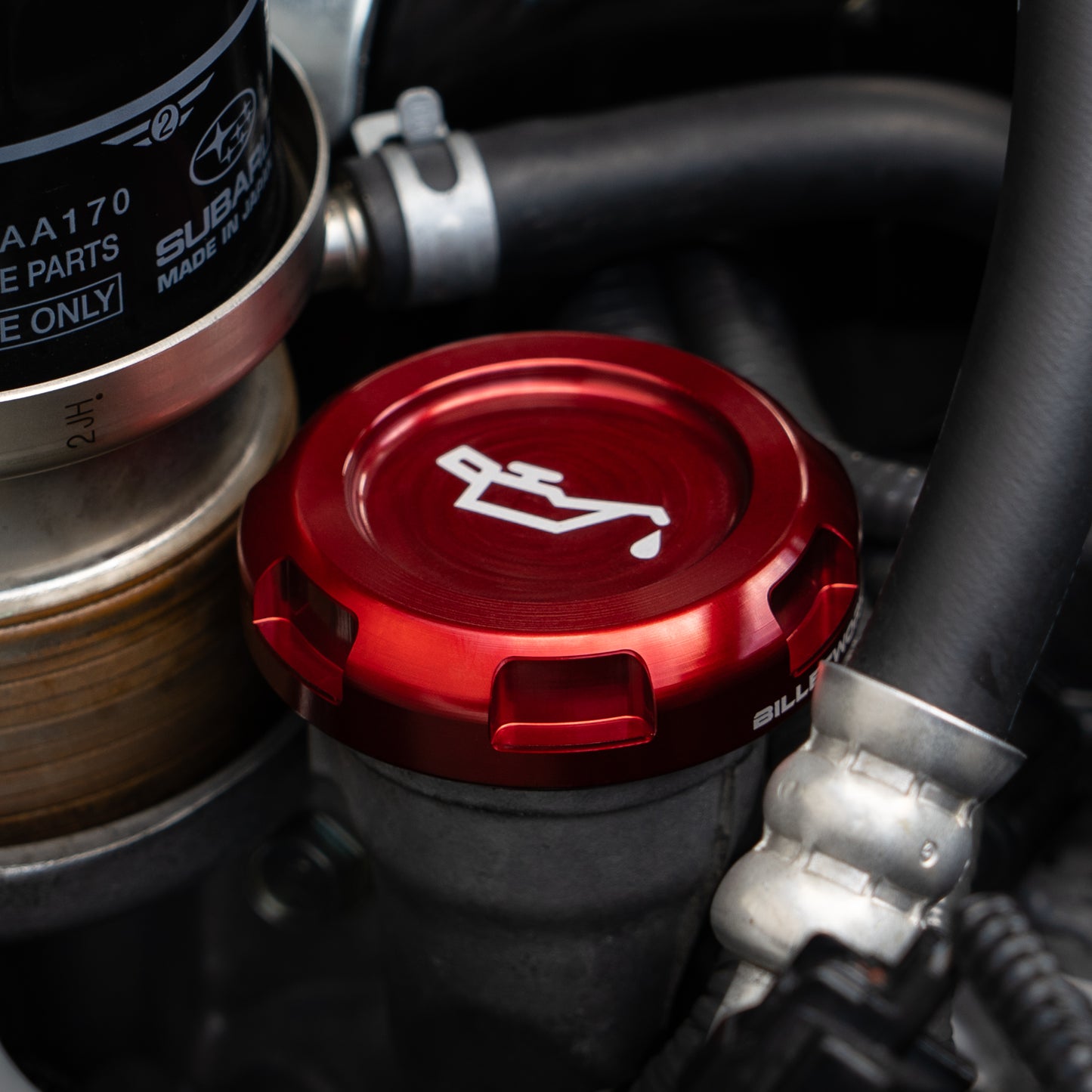 Billetworkz Engine Bay Caps - Subaru WRX/STI 2008-2014