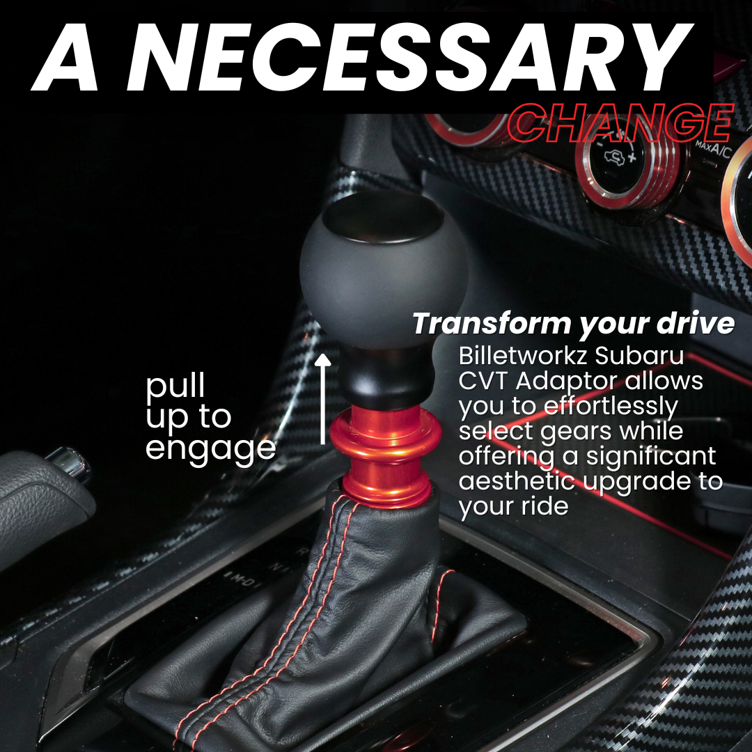 Billetworkz Automatic Shifter - "Nexus" - Fits Subaru CVT: WRX (2022+), Crosstrek (2024), Forester (2025+), Impreza (2024), Legacy/Outback (2015+)