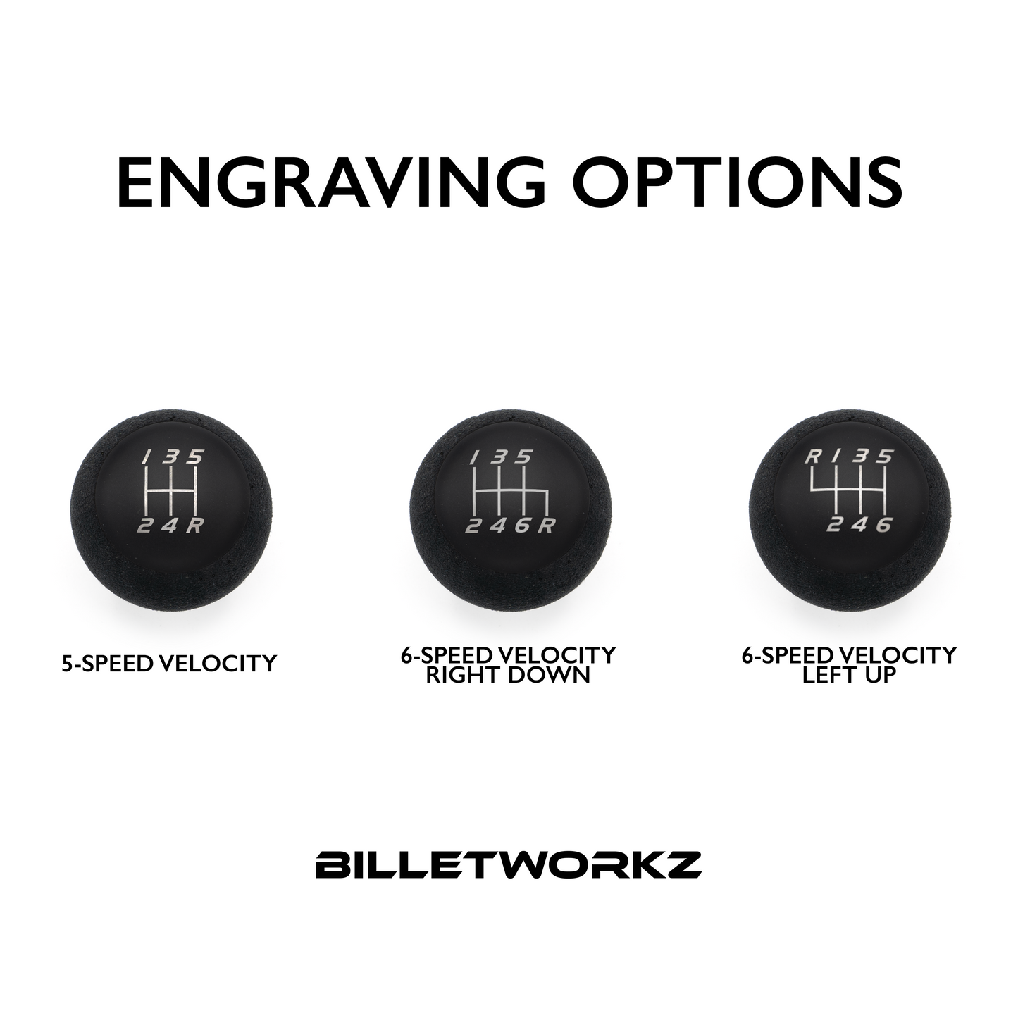 Billetworkz “Fusion” Weighted Shift Knob - Matte Black