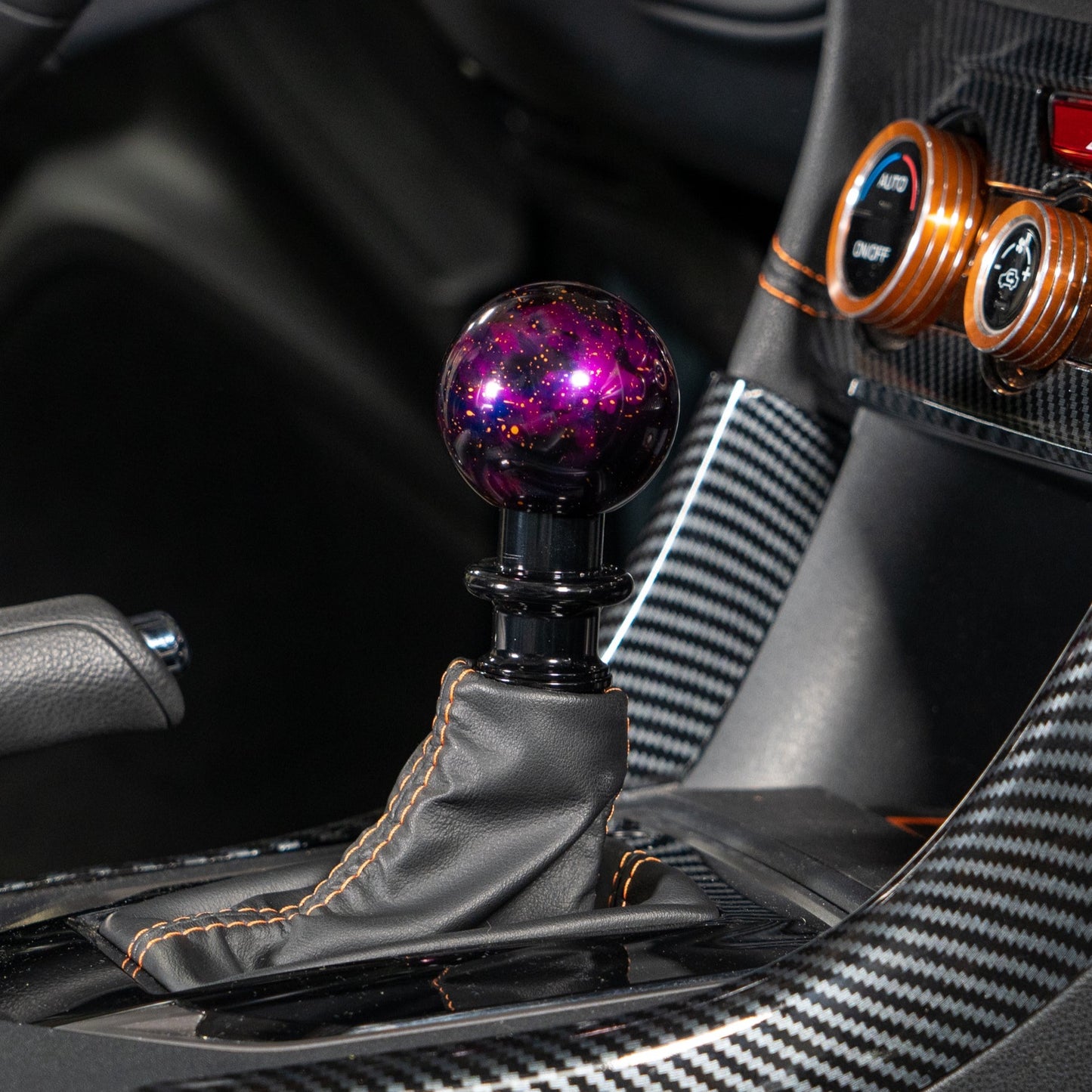 Billetworkz Automatic Shifter - Purple Cosmic Space - Fits Subaru CVT: WRX (2022+), Crosstrek (2024), Forester (2025+), Impreza (2024), Legacy/Outback (2015+)