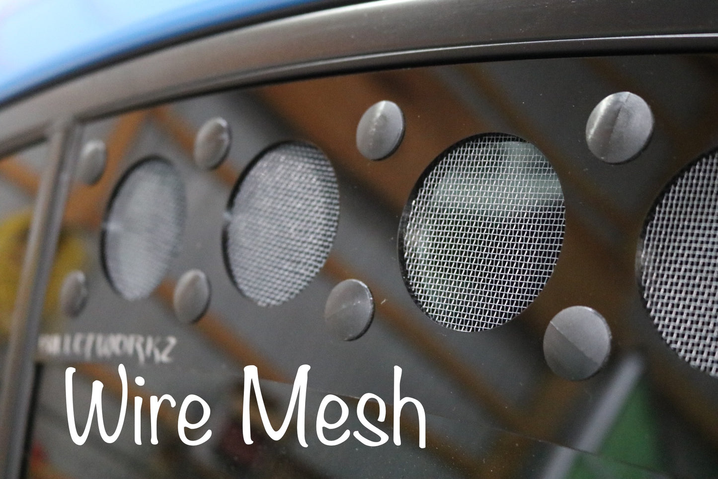 Wire Mesh Window Vent Close Up