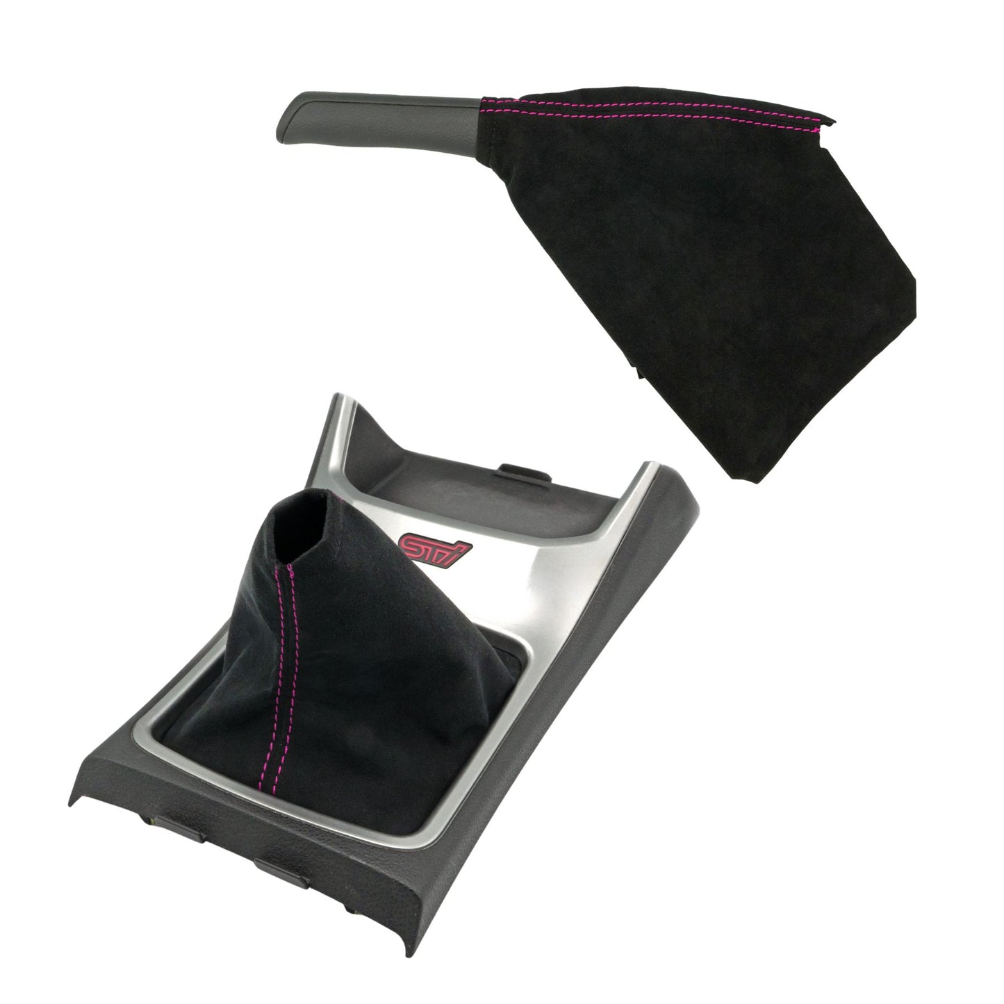 Billetworkz Alcantara Kit (Starter): Shift Boot and E-Brake Boot Kit – Subaru STI 2008-2014