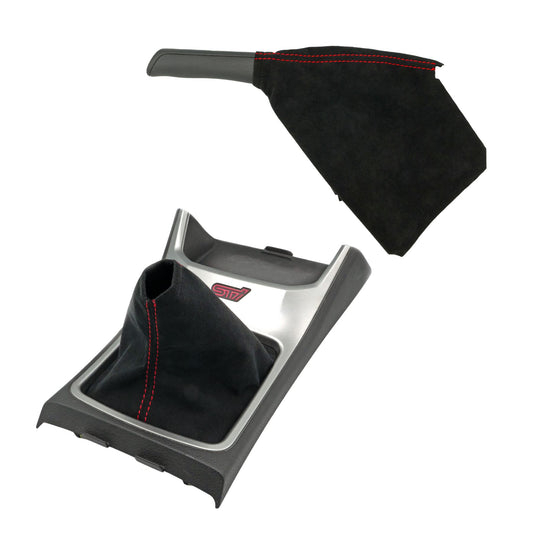 Billetworkz Premium Alcantara Shift Boot + E-Brake Boot Combo – Subaru STI 2008–2014