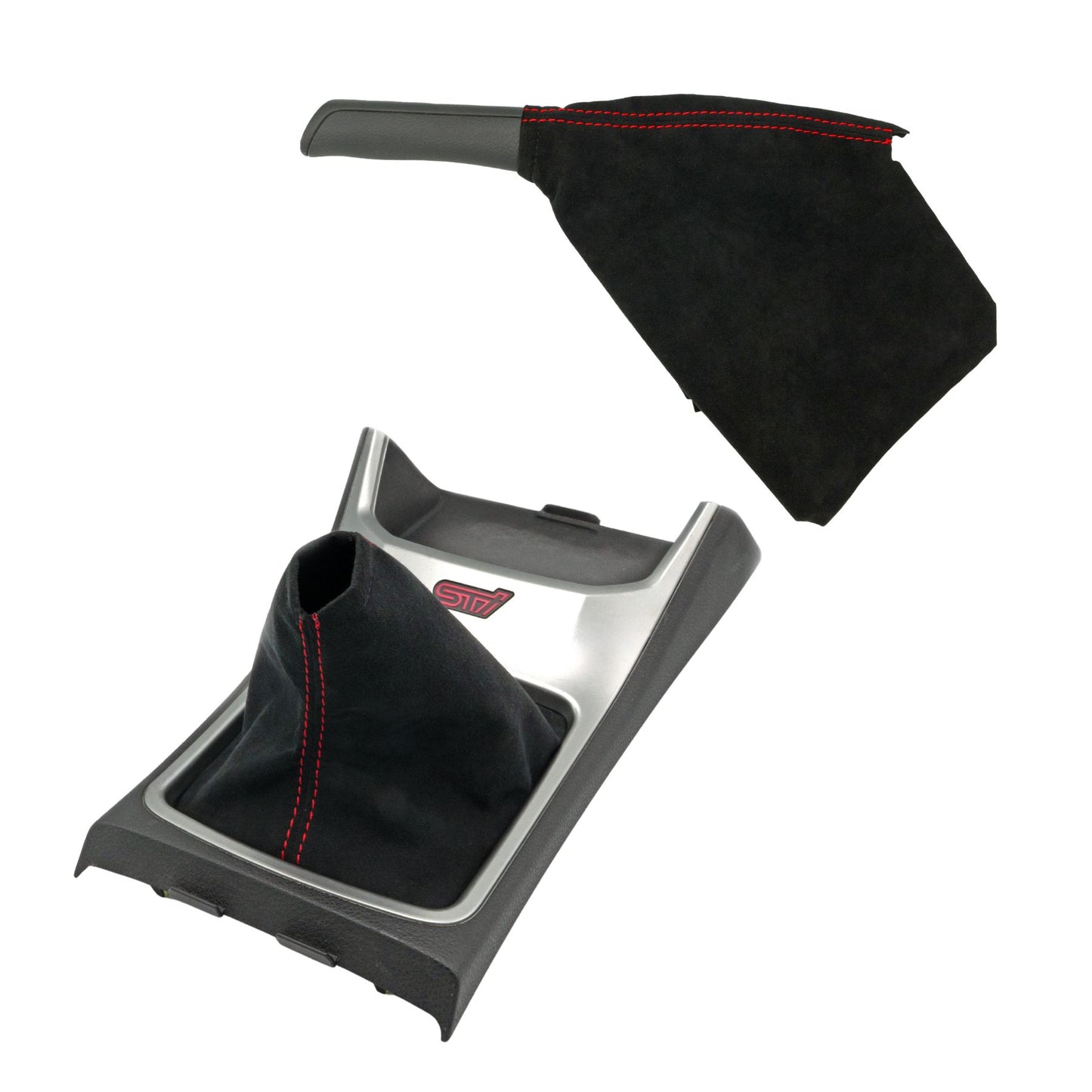 Billetworkz Alcantara Kit (Starter): Shift Boot and E-Brake Boot Kit – Subaru STI 2008-2014