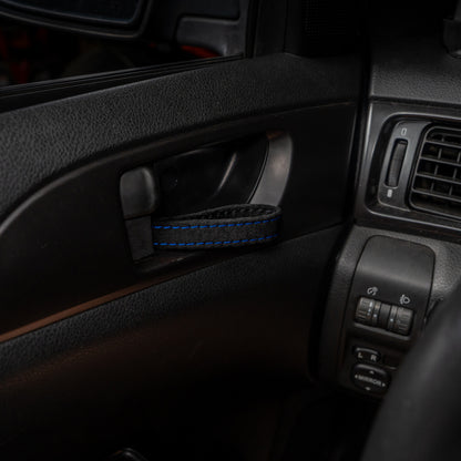 Billetworkz Alcantara Kit (Pro): Shift Boot, E-Brake Boot Kit and Door Pull Straps (1 Set) – Subaru STI 2015-2021