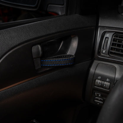 Billetworkz Alcantara Kit (Pro): Shift Boot, E-Brake Boot Kit and Door Pull Straps (1 Set) – Subaru STI 2015-2021