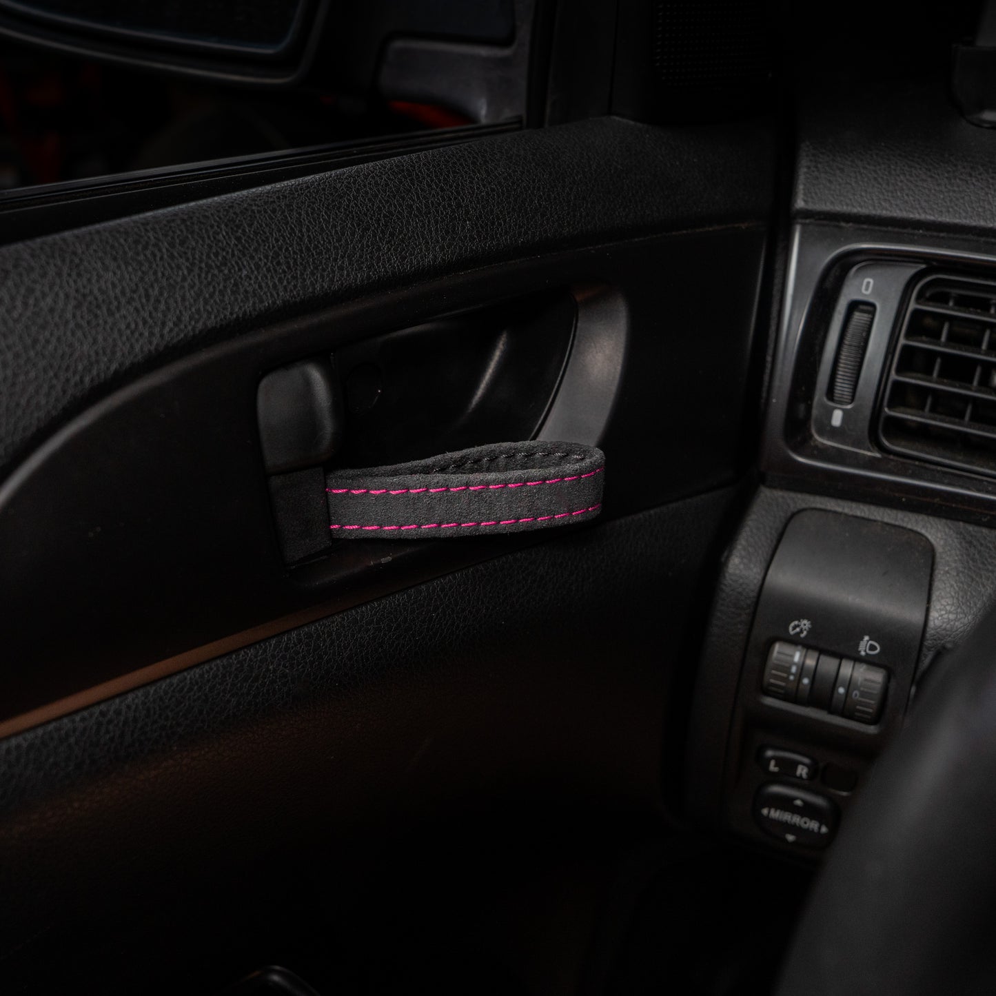 Billetworkz Alcantara Kit (Pro): Shift Boot, E-Brake Boot Kit and Door Pull Straps (1 Set) – Subaru STI 2015-2021