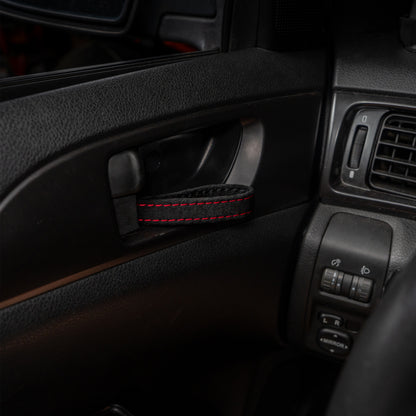 Billetworkz Alcantara Kit (Pro): Shift Boot, E-Brake Boot Kit and Door Pull Straps (1 Set) – Subaru STI 2015-2021