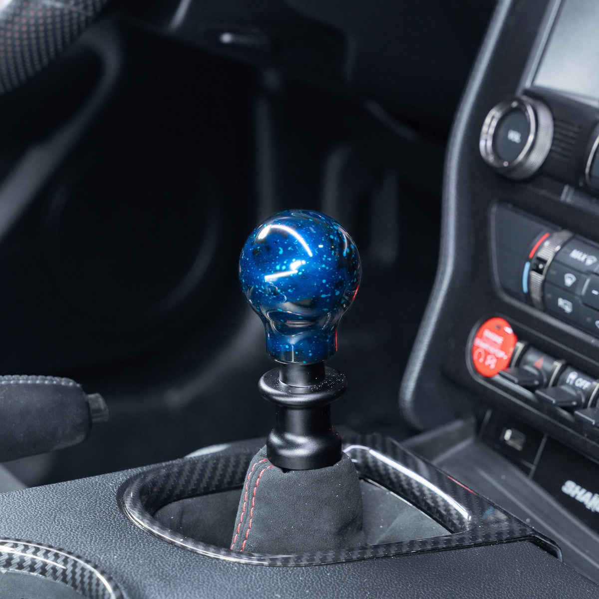 Billetworkz Shift Knob - Blue Cosmic Space - Ford Mustang GT350/GT350R (2015-2020)