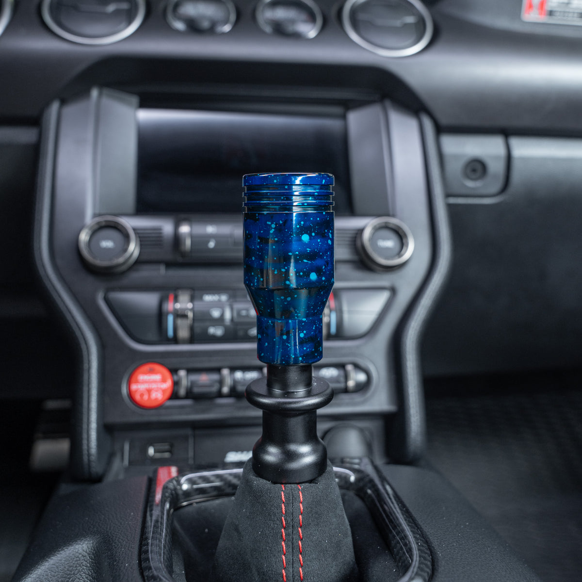 Billetworkz Shift Knob - Blue Cosmic Space - Ford Mustang GT350/GT350R (2015-2020)