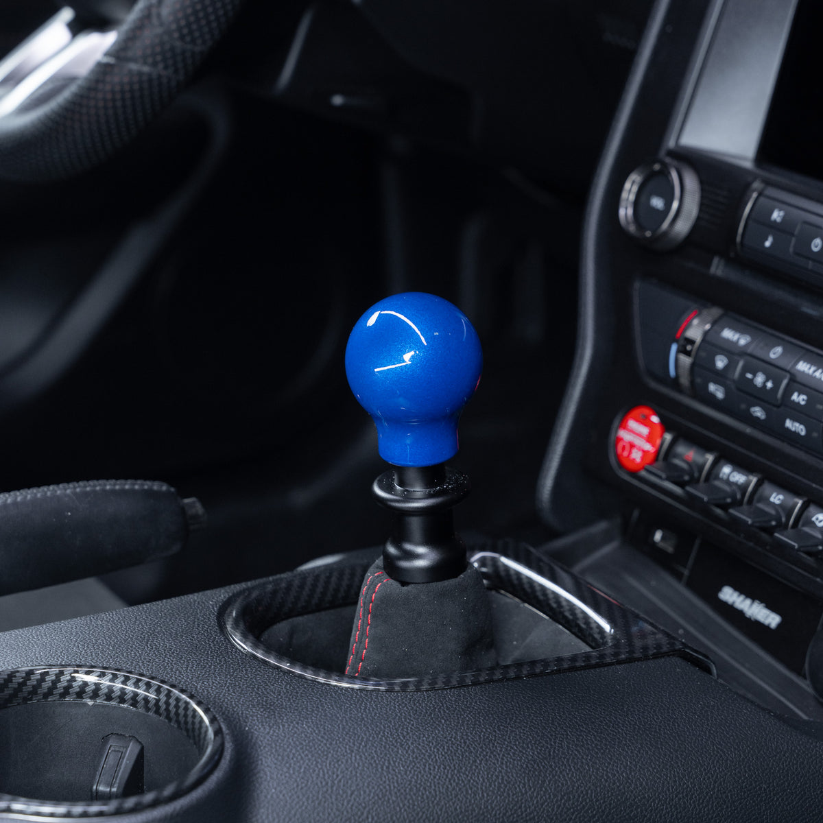 Billetworkz Weighted Shift Knob - Candy Blue - Ford Mustang GT350/GT350R (2015-2020)
