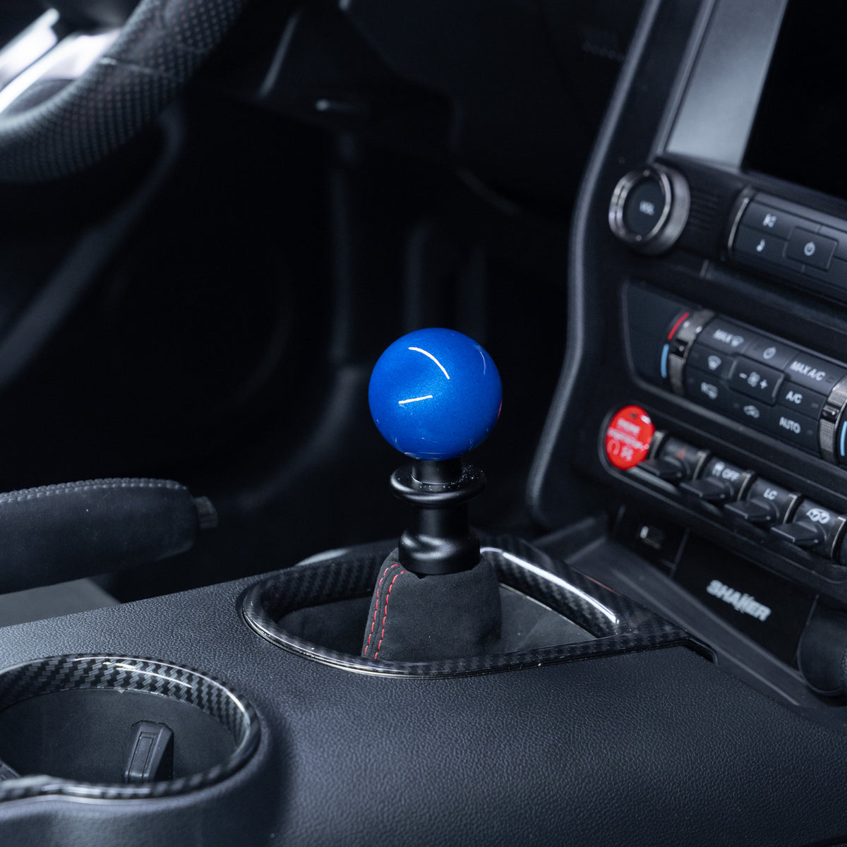 Billetworkz Weighted Shift Knob - Candy Blue - Ford Mustang GT350/GT350R (2015-2020)