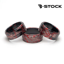 "B" Stock Climate Control Knob Covers - Black Smoke with Red Splash - Fits Subaru WRX/STI (15-21), Crosstrek (13-17), Forester (14-18), Impreza (12-16)