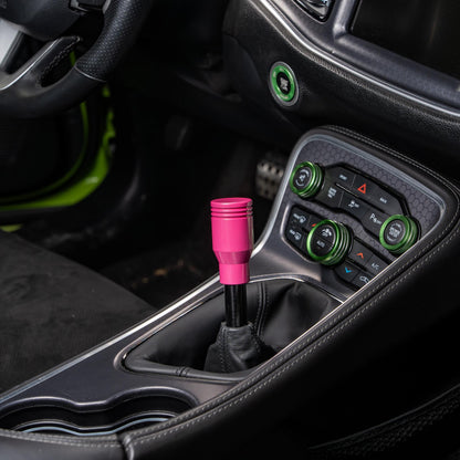 Billetworkz Weighted Shift Knob - 6-Speed Retro Engraving for Dodge Challenger (2015-2023)