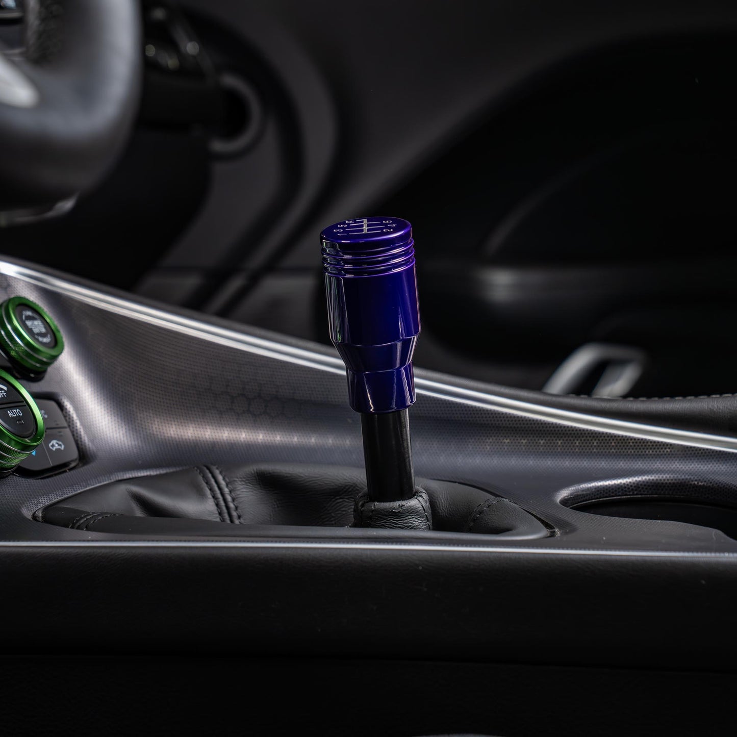 Billetworkz Weighted Shift Knob - 6-Speed Retro Engraving for Dodge Challenger (2015-2023)