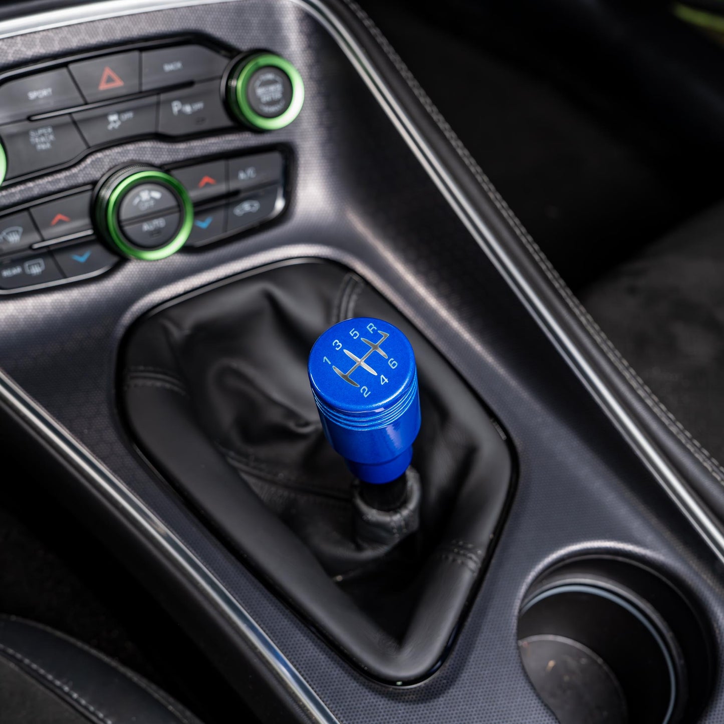 Billetworkz Weighted Shift Knob - 6-Speed Retro Engraving for Dodge Challenger (2015-2023)