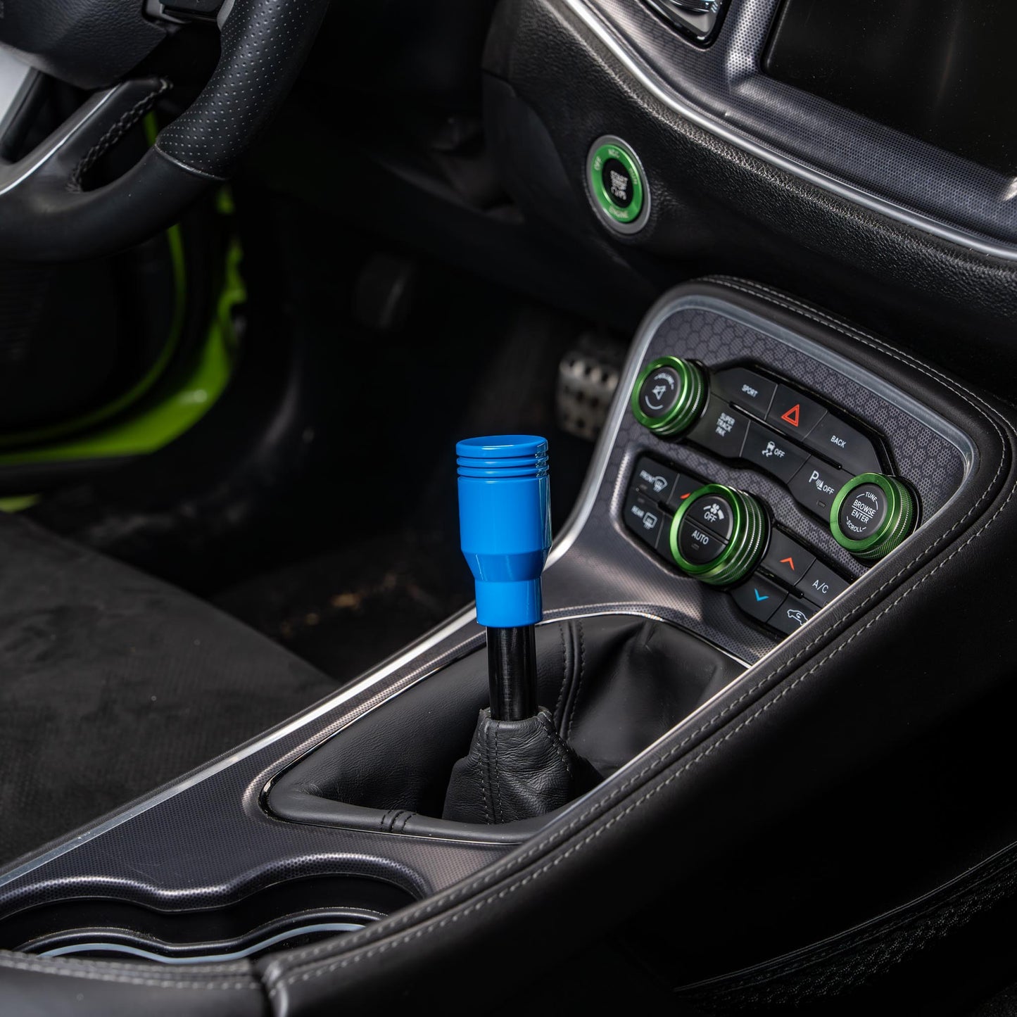 Billetworkz Weighted Shift Knob - 6-Speed Retro Engraving for Dodge Challenger (2015-2023)