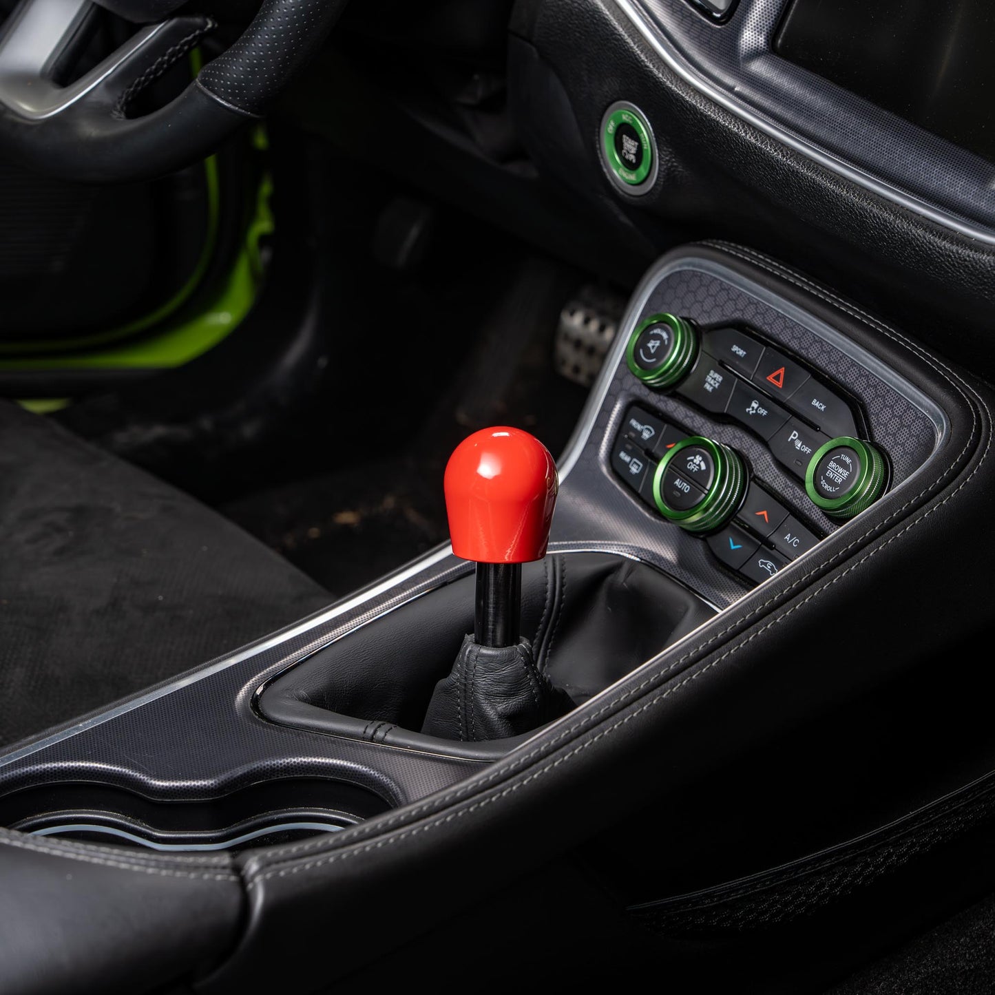 Billetworkz Short Teardrop Weighted Shift Knob for Dodge Challenger 6-Speed (2015-2023)