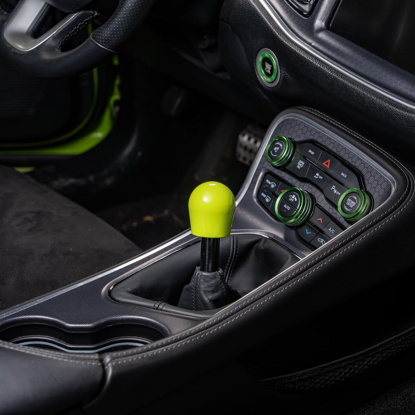 Billetworkz Short Teardrop Weighted Shift Knob for Dodge Challenger 6-Speed (2015-2023)