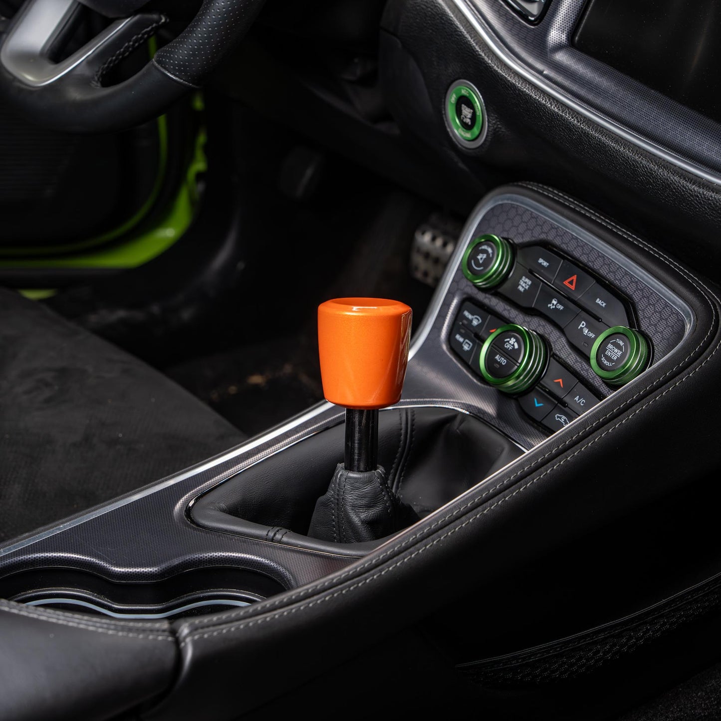 Billetworkz Weighted Shift Knob - 6-Speed Retro Engraving for Dodge Challenger (2015-2023)