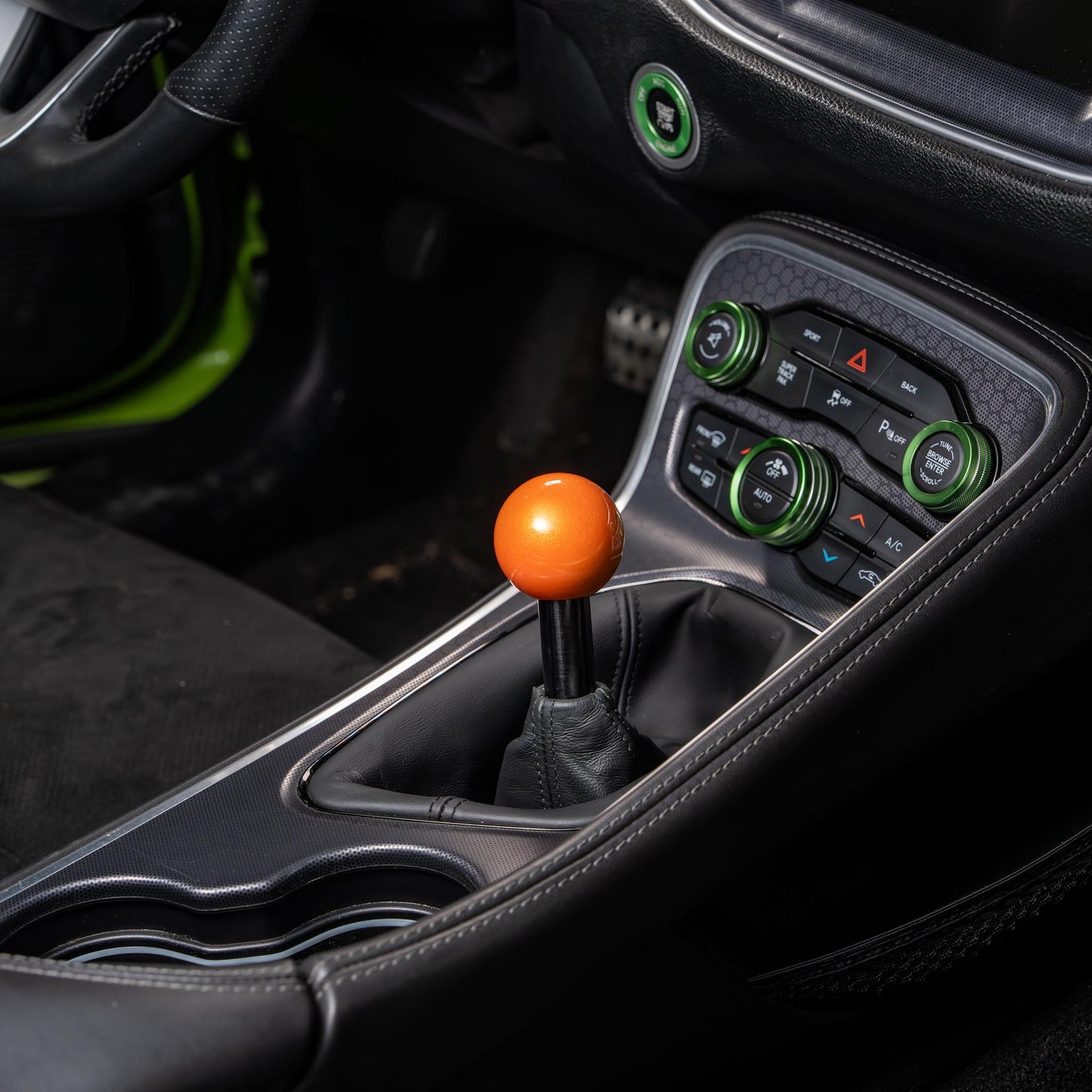 Billetworkz Weighted Shift Knob - 6-Speed Retro Engraving for Dodge Challenger (2015-2023)