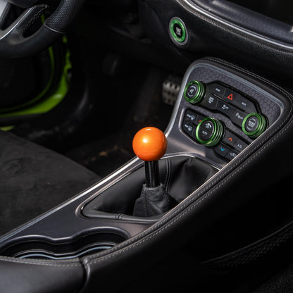 Billetworkz Weighted Shift Knob - 6-Speed Retro Engraving for Dodge Challenger (2015-2023)