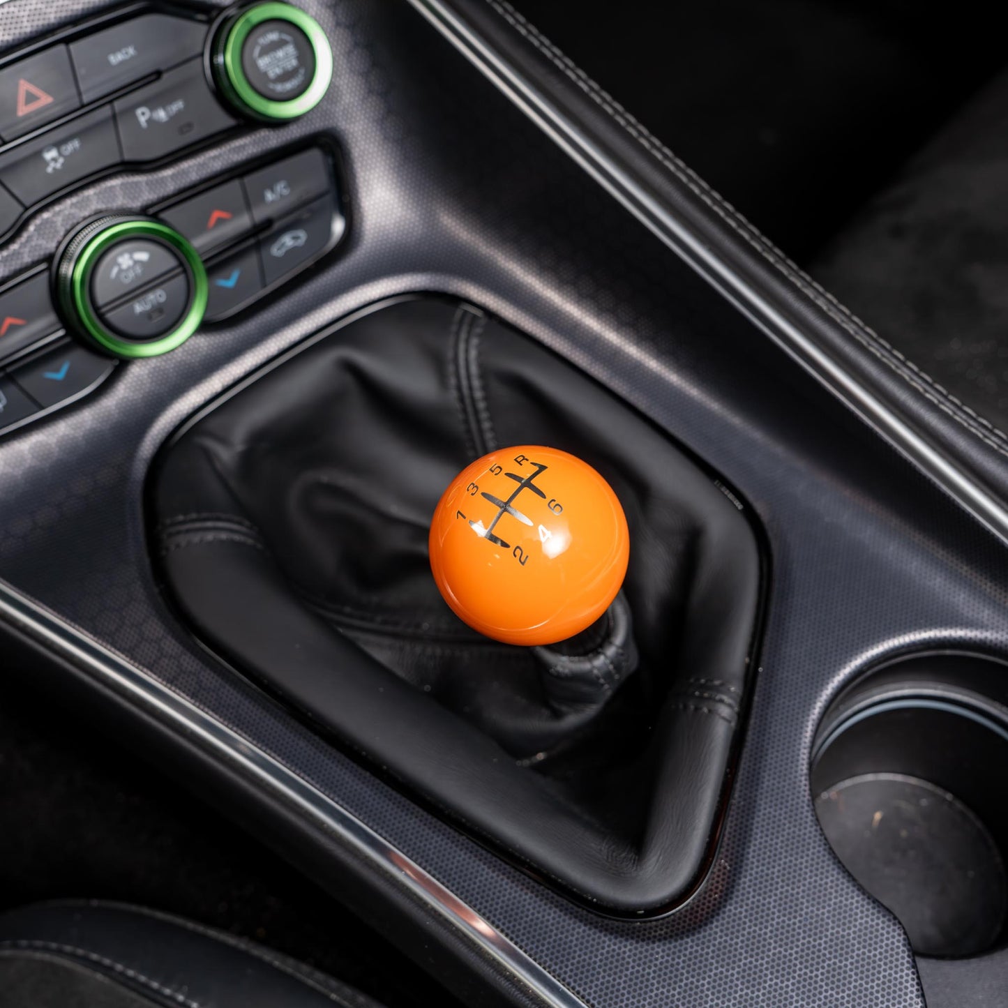 Billetworkz Weighted Shift Knob - 6-Speed Retro Engraving for Dodge Challenger (2015-2023)