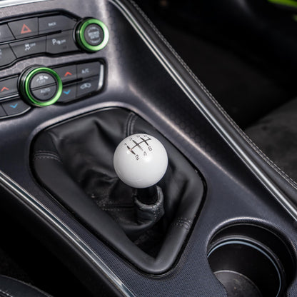 Billetworkz Weighted Shift Knob - 6-Speed Retro Engraving for Dodge Challenger (2015-2023)