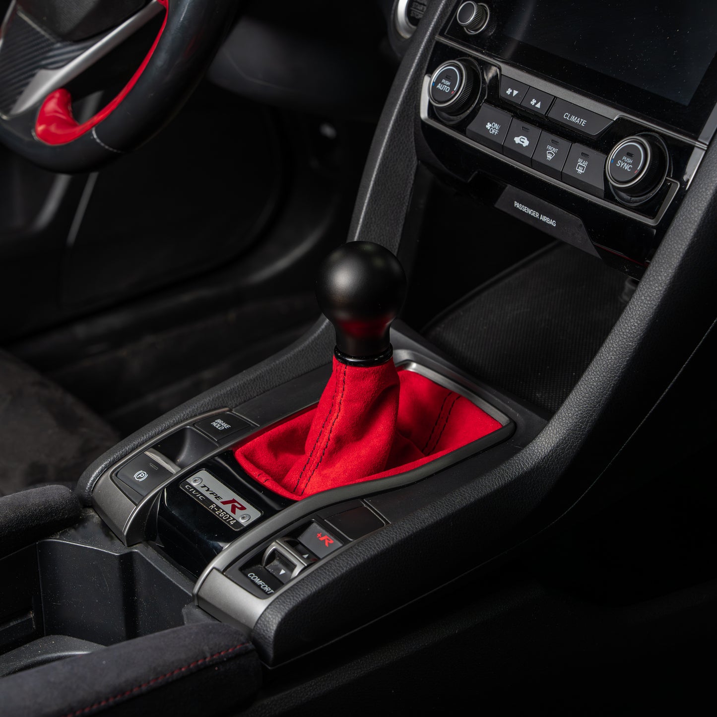 Billetworkz Premium Alcantara Shift Boot – Honda Civic Si/Type R 2016–2021