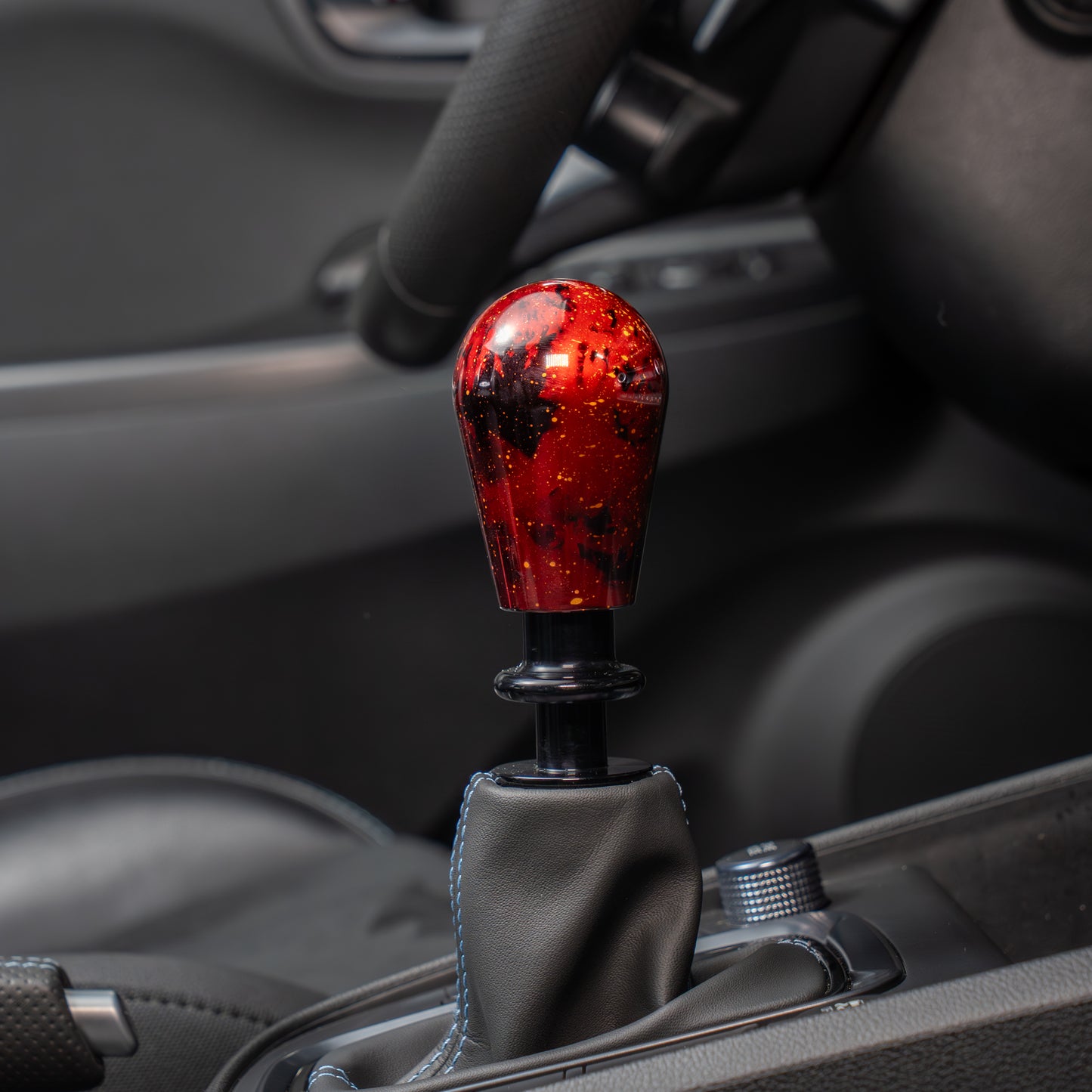 Billetworkz Automatic Shifter - Red Cosmic Space - Fits Hyundai Veloster N / Elantra N / Kona N (2019+)