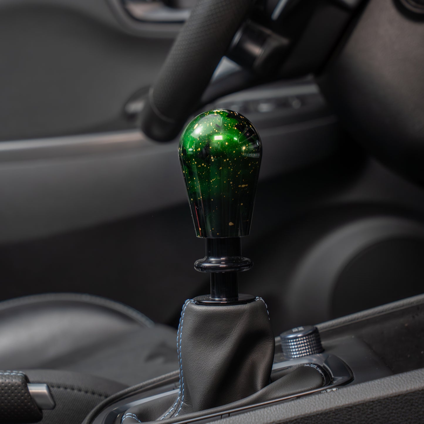 Billetworkz Automatic Shifter - Green Cosmic Space - Fits Hyundai Veloster N / Elantra N / Kona N (2019+)