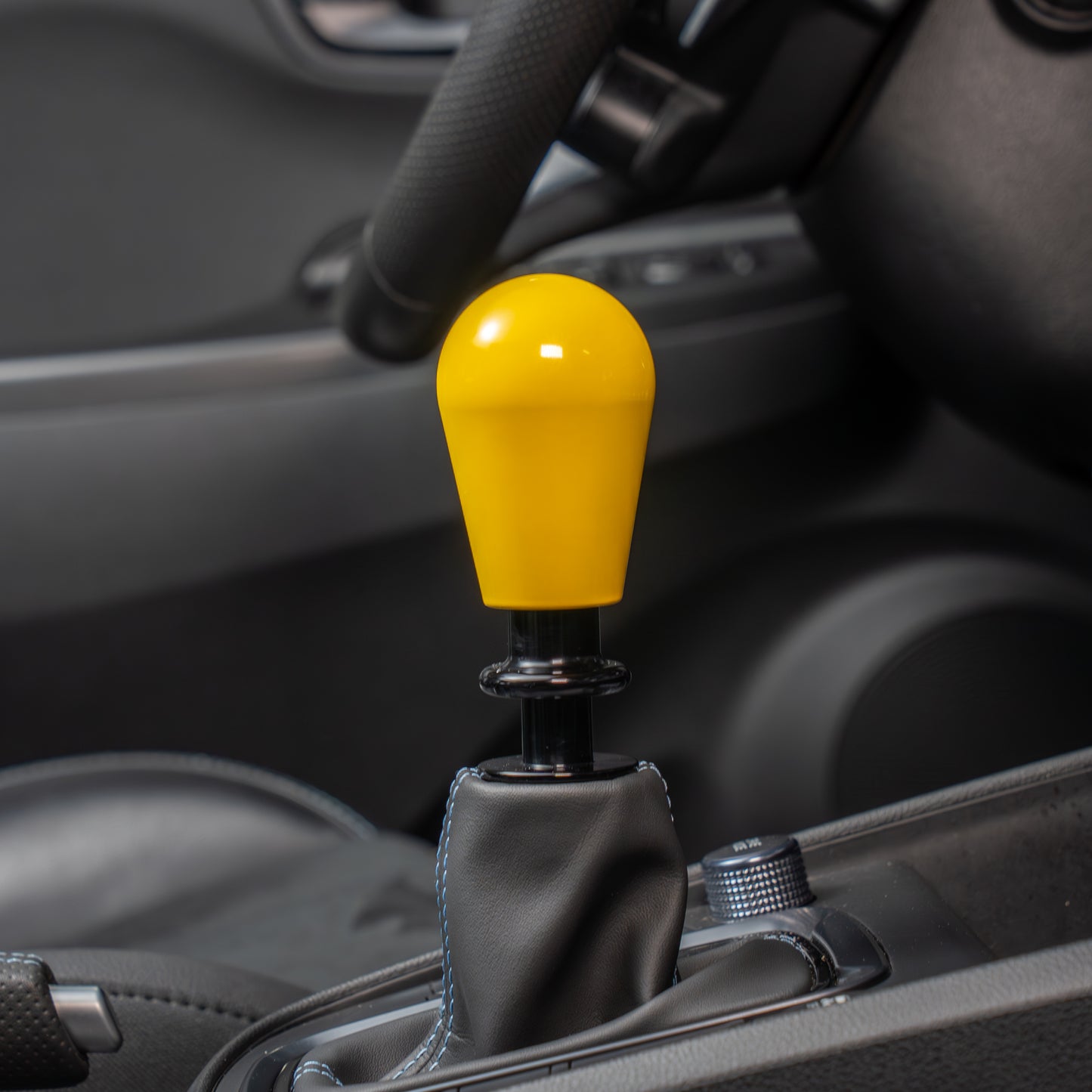 Billetworkz Automatic Shifter - Gloss Yellow - Fits Hyundai Veloster N / Elantra N / Kona N (2019+)