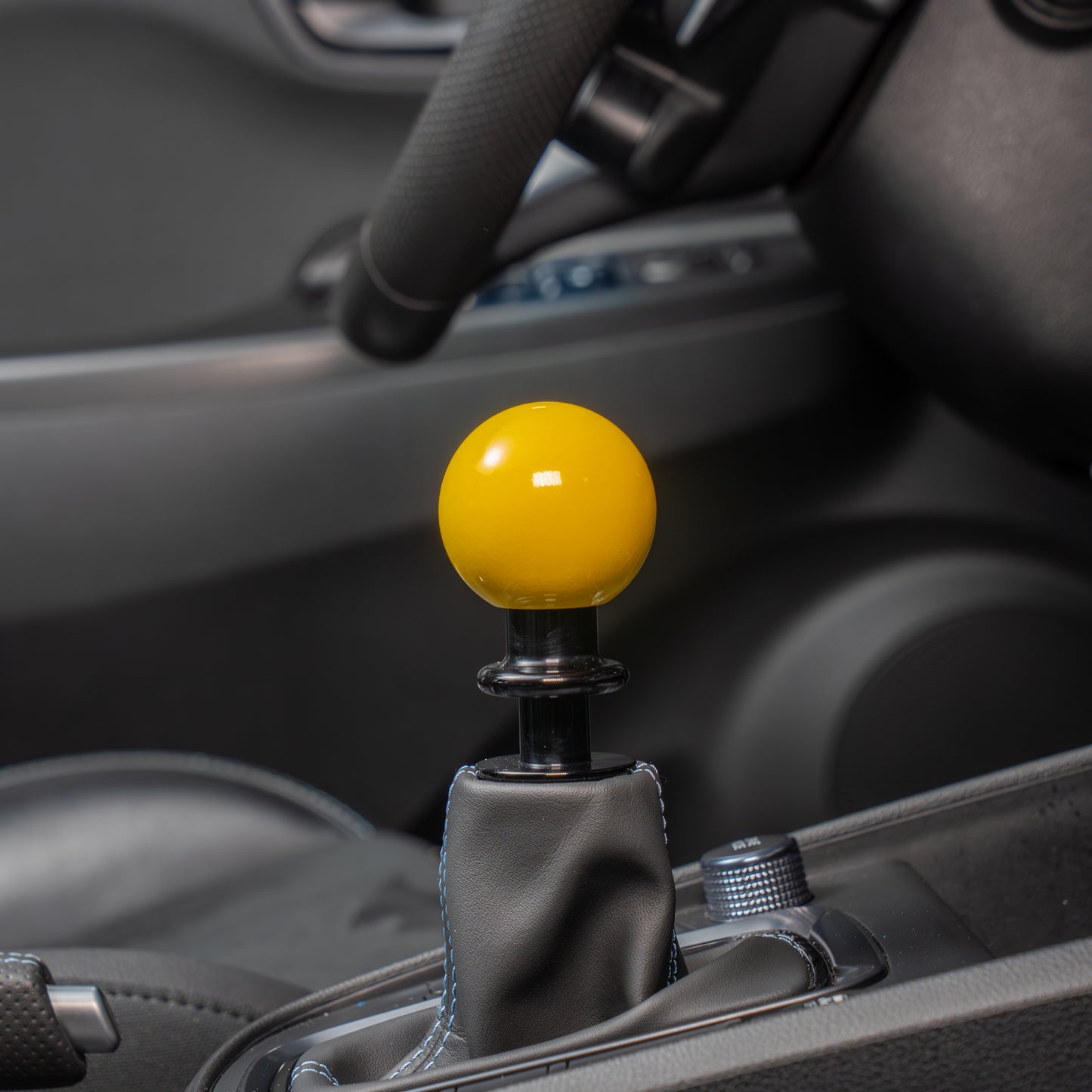 Billetworkz Automatic Shifter - Gloss Yellow - Fits Hyundai Veloster N / Elantra N / Kona N (2019+)