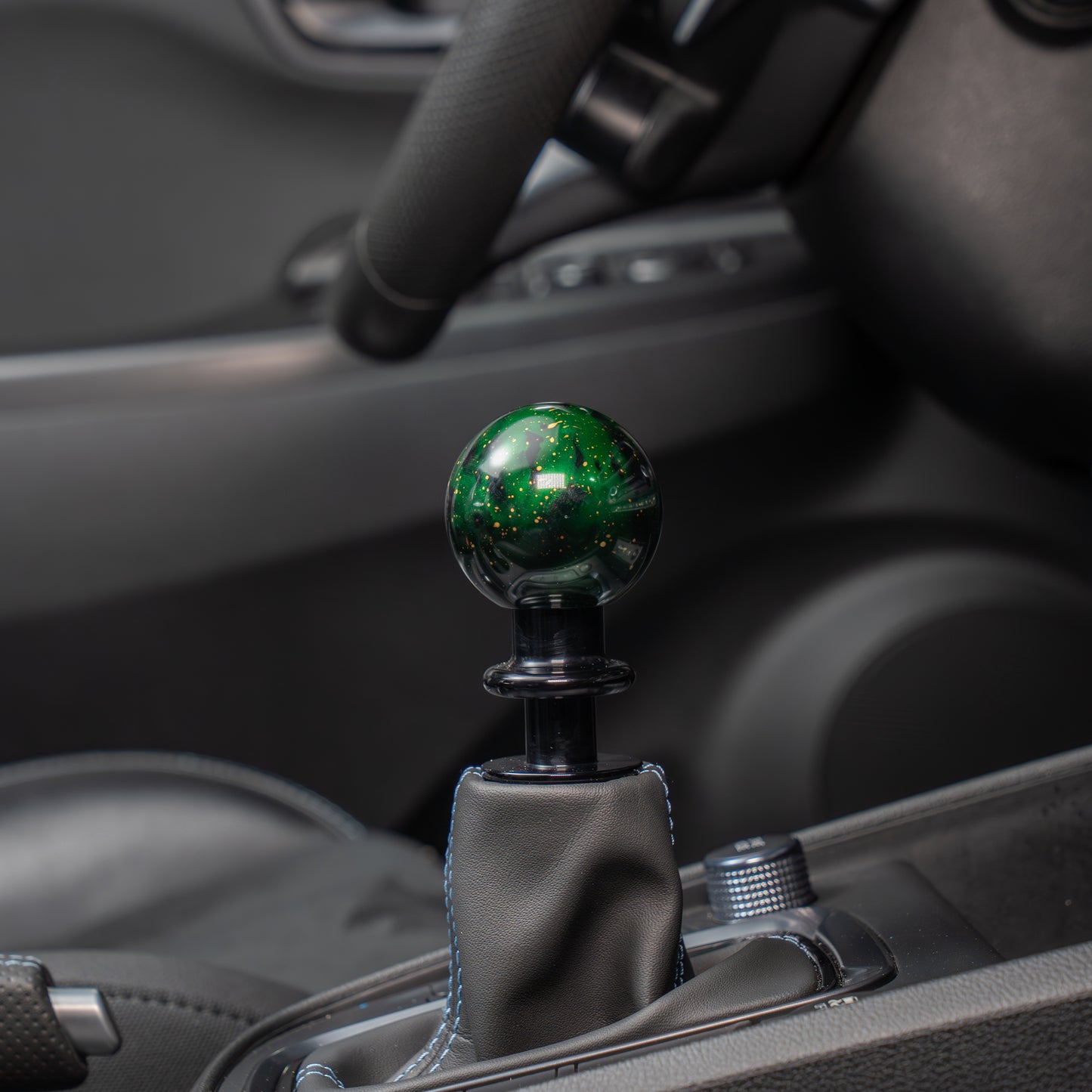 Billetworkz Automatic Shifter - Green Cosmic Space - Fits Hyundai Veloster N / Elantra N / Kona N (2019+)
