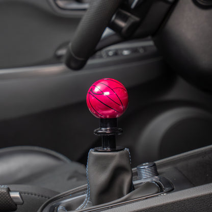 Billetworkz Automatic Shifter - Pink w/ Black Splash - Fits Hyundai Veloster N / Elantra N / Kona N (2019+)