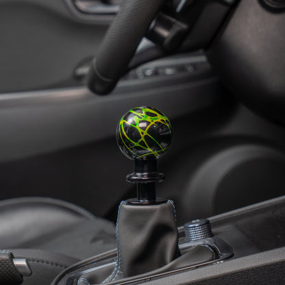 Billetworkz Automatic Shifter - Black w/ Toxic Splash - Fits Hyundai Veloster N / Elantra N / Kona N (2019+)