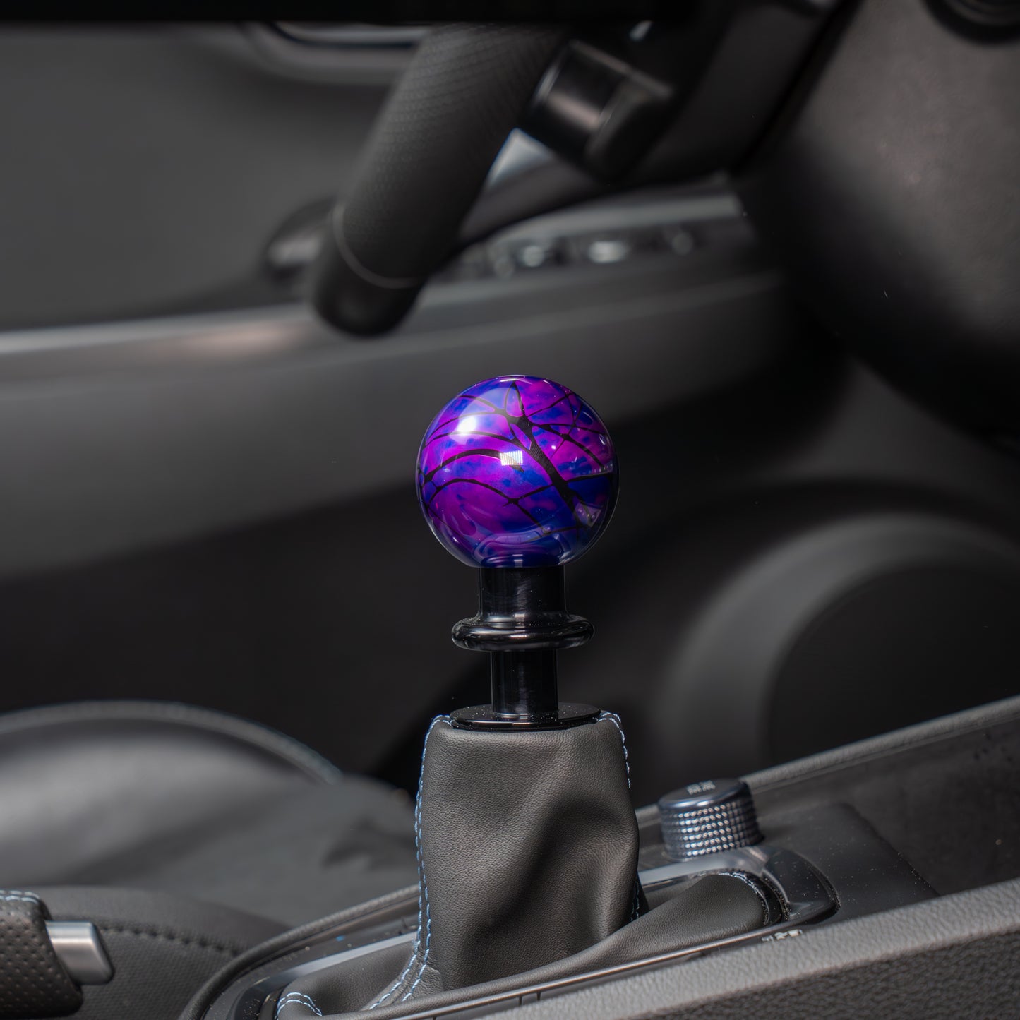 Billetworkz Automatic Shifter - Nebula w/ Black Splash - Fits Hyundai Veloster N / Elantra N / Kona N (2019+)