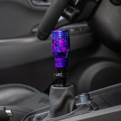 Billetworkz Automatic Shifter - Nebula w/ Black Splash - Fits Hyundai Veloster N / Elantra N / Kona N (2019+)