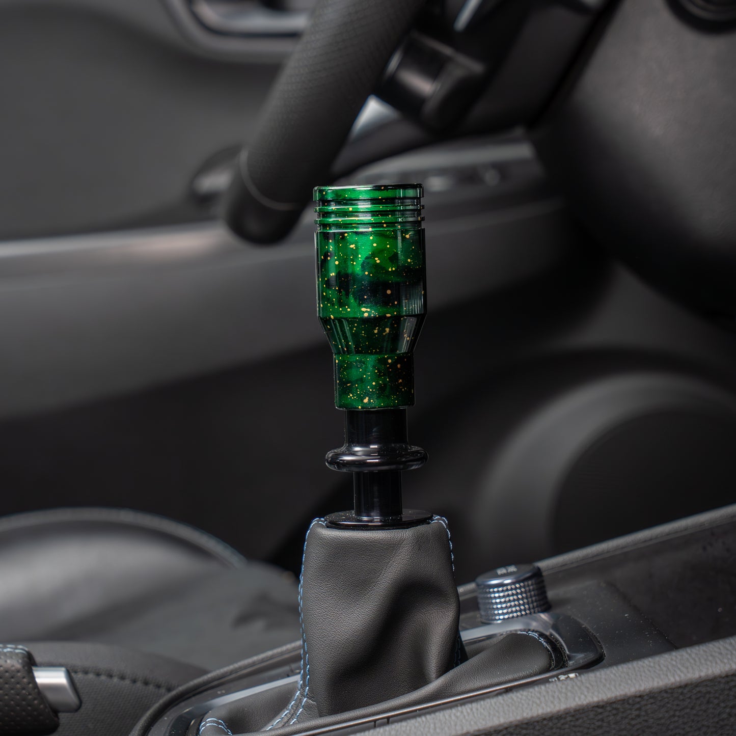 Billetworkz Automatic Shifter - Green Cosmic Space - Fits Hyundai Veloster N / Elantra N / Kona N (2019+)