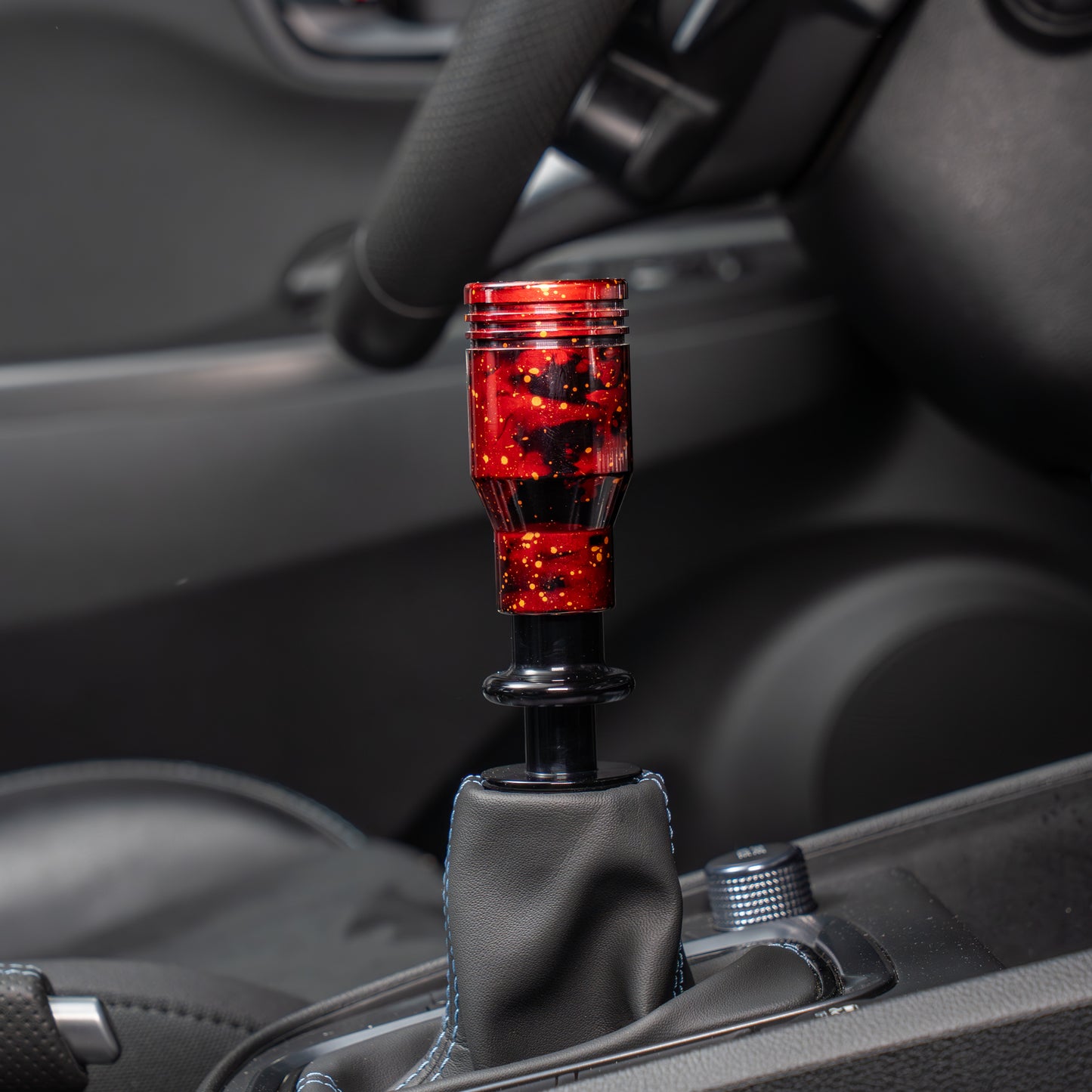 Billetworkz Automatic Shifter - Red Cosmic Space - Fits Hyundai Veloster N / Elantra N / Kona N (2019+)
