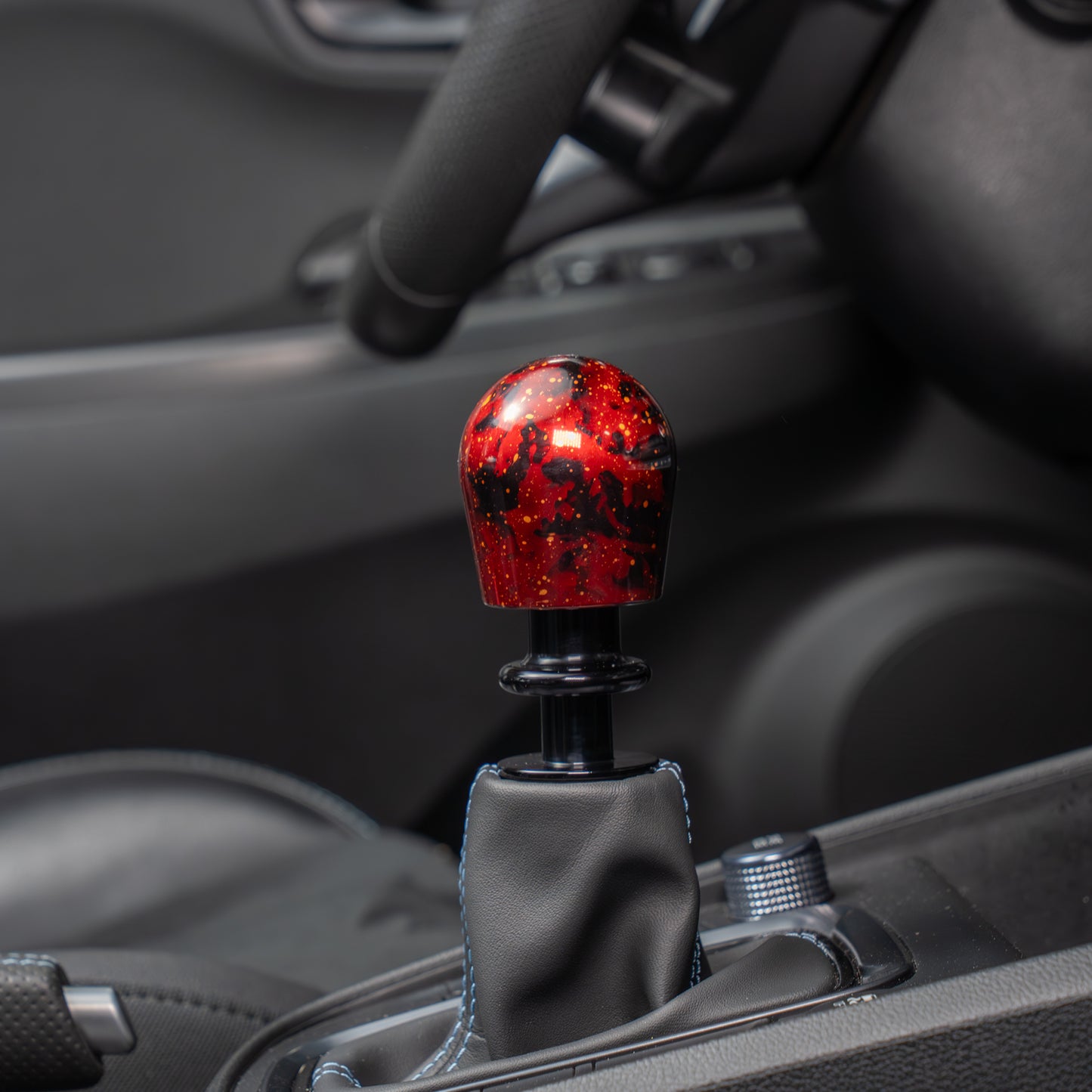 Billetworkz Automatic Shifter - Red Cosmic Space - Fits Hyundai Veloster N / Elantra N / Kona N (2019+)