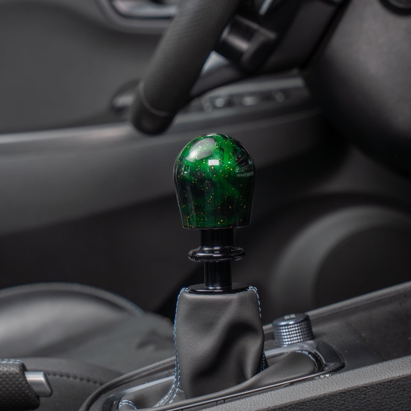 Billetworkz Automatic Shifter - Green Cosmic Space - Fits Hyundai Veloster N / Elantra N / Kona N (2019+)