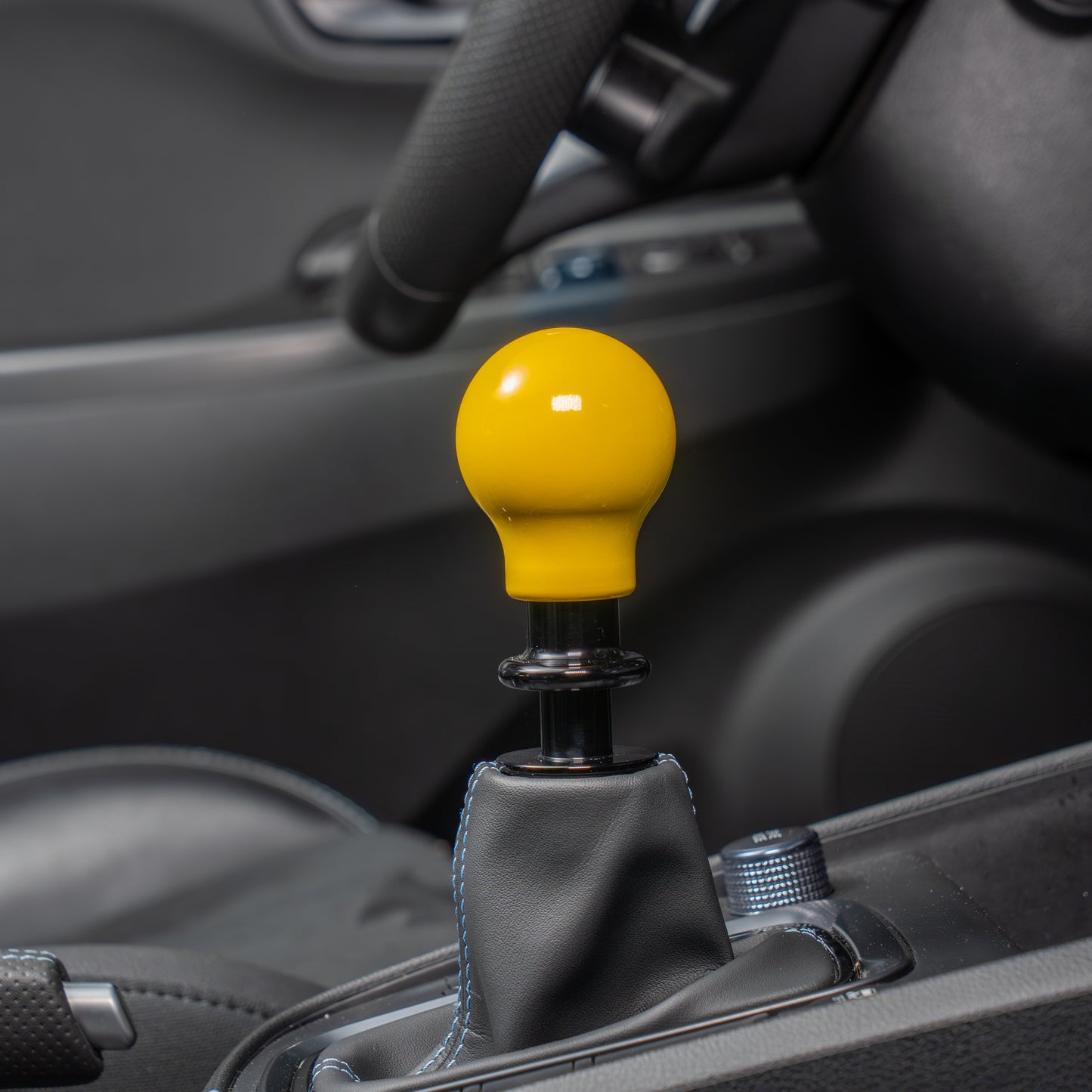 Billetworkz Automatic Shifter - Gloss Yellow - Fits Hyundai Veloster N / Elantra N / Kona N (2019+)