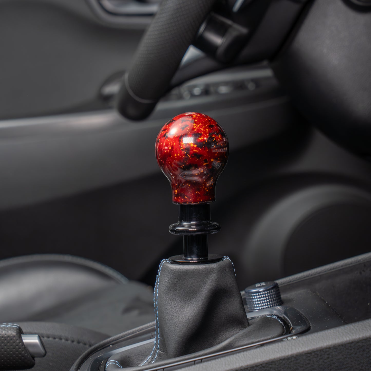 Billetworkz Automatic Shifter - Red Cosmic Space - Fits Hyundai Veloster N / Elantra N / Kona N (2019+)