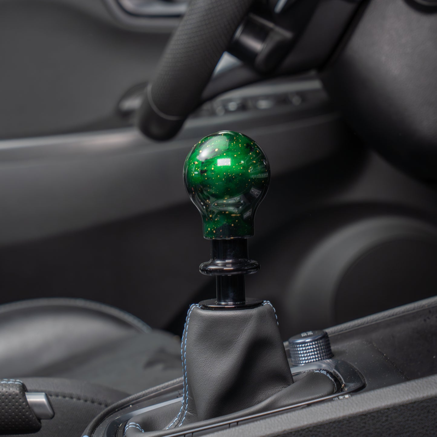 Billetworkz Automatic Shifter - Green Cosmic Space - Fits Hyundai Veloster N / Elantra N / Kona N (2019+)