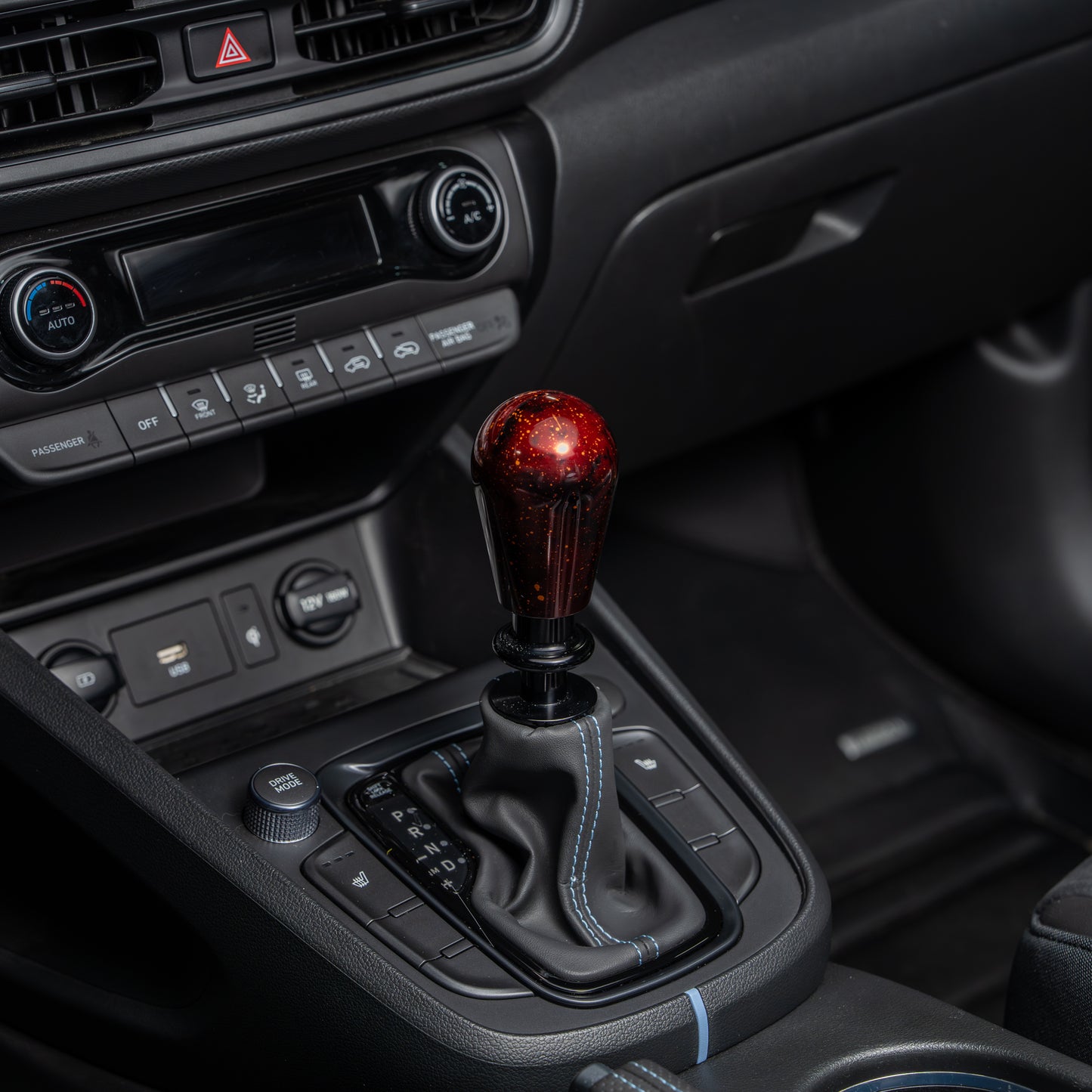 Billetworkz Automatic Shifter - Red Cosmic Space - Fits Hyundai Veloster N / Elantra N / Kona N (2019+)