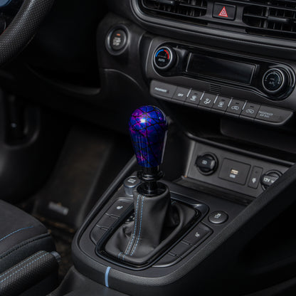 Billetworkz Automatic Shifter - Nebula w/ Black Splash - Fits Hyundai Veloster N / Elantra N / Kona N (2019+)