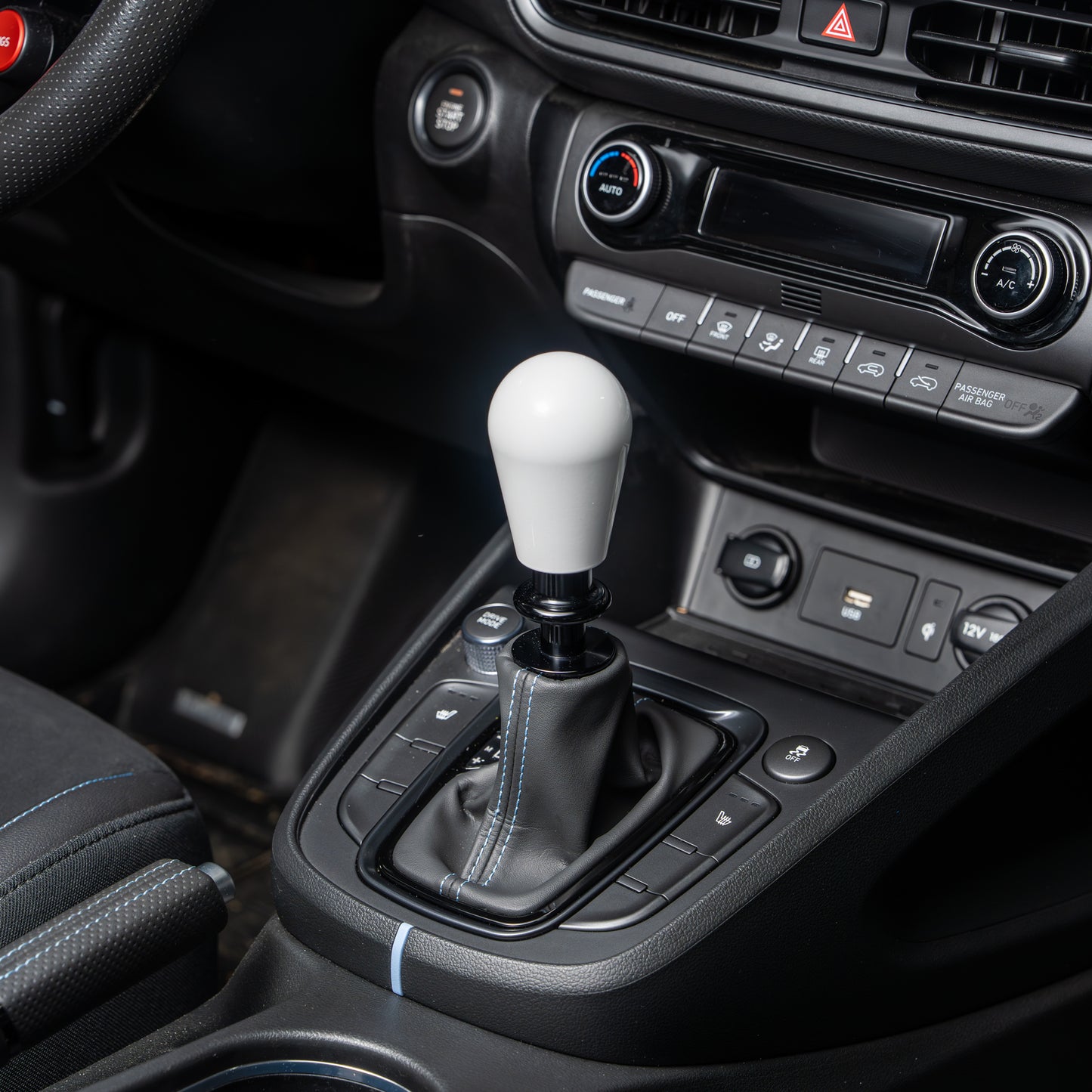 Billetworkz Automatic Shifter - Gloss White - Fits Hyundai Veloster N / Elantra N / Kona N (2019+)