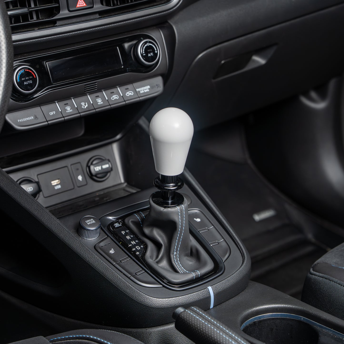 Billetworkz Automatic Shifter - Gloss White - Fits Hyundai Veloster N / Elantra N / Kona N (2019+)