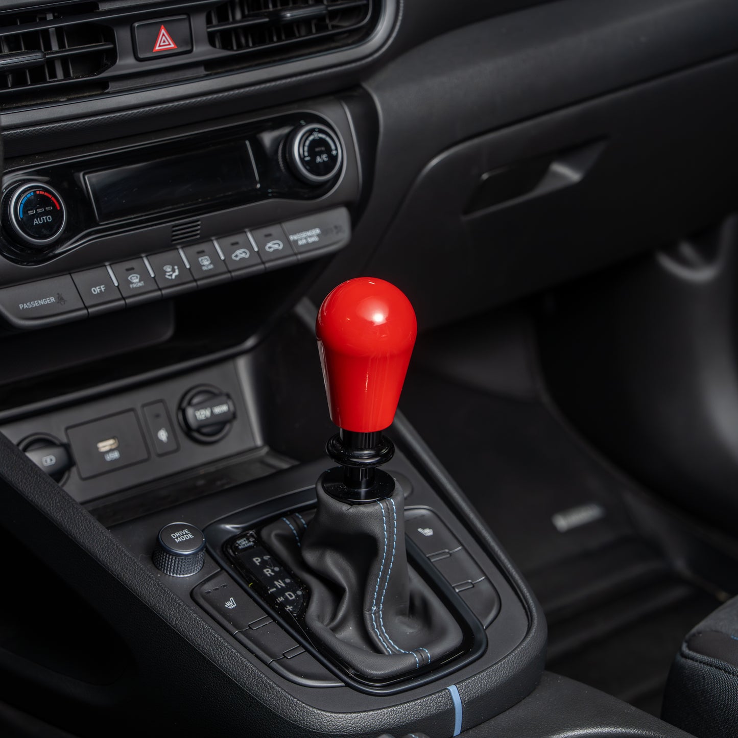 Billetworkz Automatic Shifter - Gloss Red - Fits Hyundai Veloster N / Elantra N / Kona N (2019+)